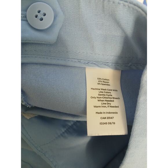 Talbots Petites Blue Chatham Ankle Side Zipper Rear w/ Pockets 12 P - Picture 9 of 9